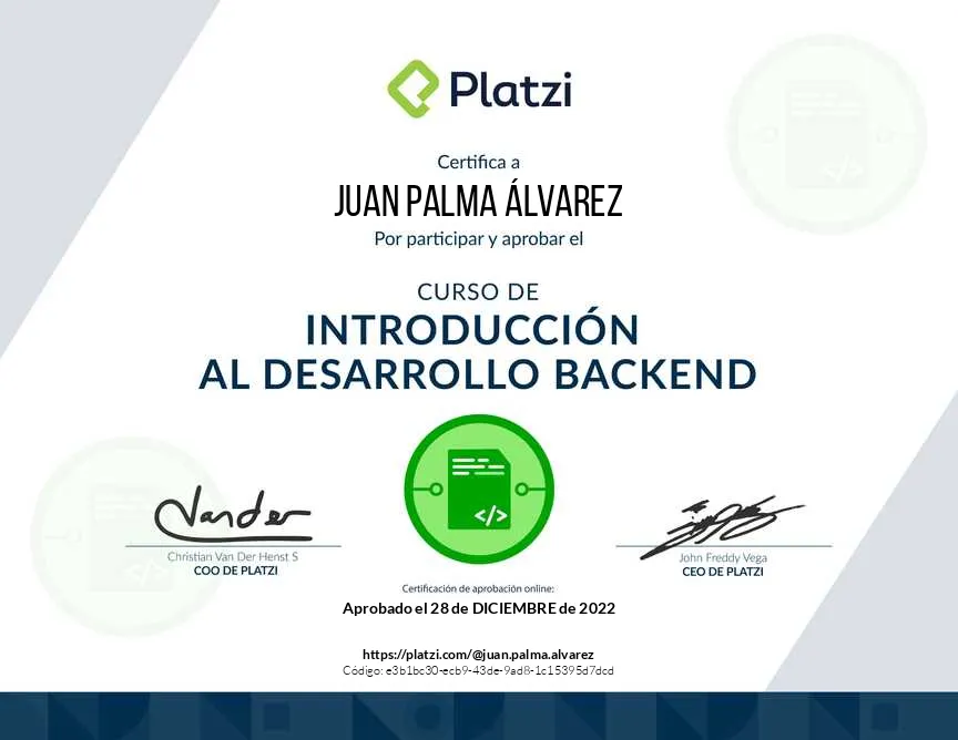 curso introduccion al desarrollo backend