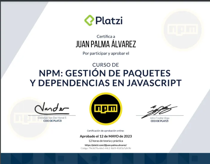 curso npm gestion de paquetes y dependencias en javascript