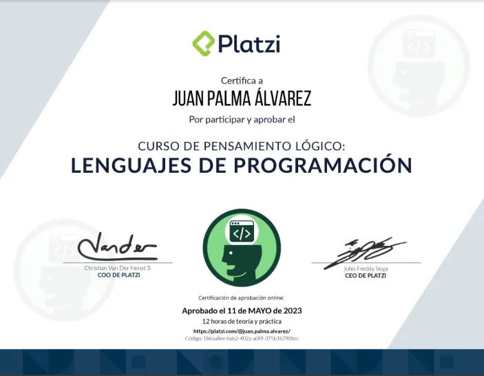 curso pensamiento logico de lenguajes de programación